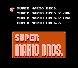 Super Mario All-Stars NES Screenshot 1
